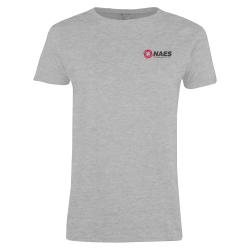Womens Grey Short Sleeve Tee-NAES Performance Center