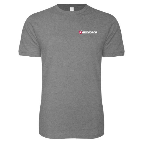 Next Level Heather Grey SoftStyle T Shirt-Gridforce
