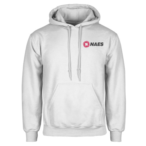 White Fleece Hoodie-NAES