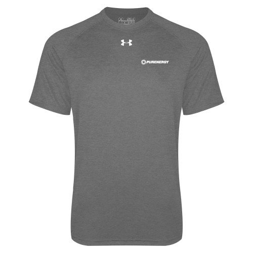 Under Armour Carbon Heather Tech Tee-PurEnergy