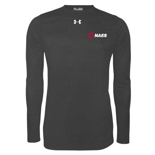 Under Armour Carbon Heather Long Sleeve Tech Tee-NAES