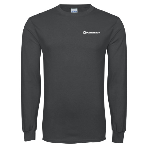 Charcoal Long Sleeve T Shirt-PurEnergy