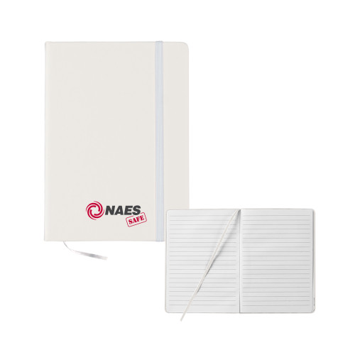 5x7 White Hard Cover Journal-NAES Safe