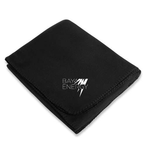 Black Arctic Fleece Blanket-NAES Bay4 Energy