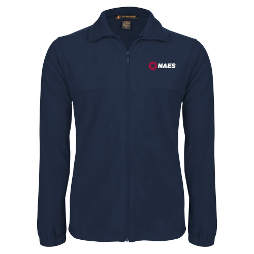 Navy Fleece Full Zip  Jacket-NAES