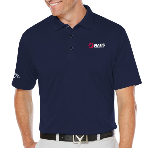 Callaway Navy Opti Dri Chev Polo-NAES Performance Center