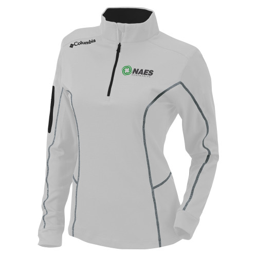 Columbia Womens Omni Wick White 1/4 Zip-NAES Renewables