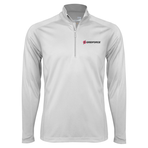 Syntrel White Interlock 1/4 Zip-Gridforce