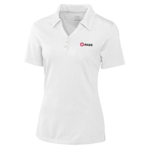 C&B Womens White Advantage Polo-NAES