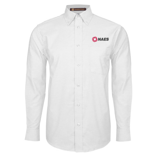 White Oxford Long Sleeve Shirt-NAES