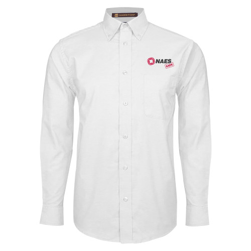 White Oxford Long Sleeve Shirt-NAES Safe