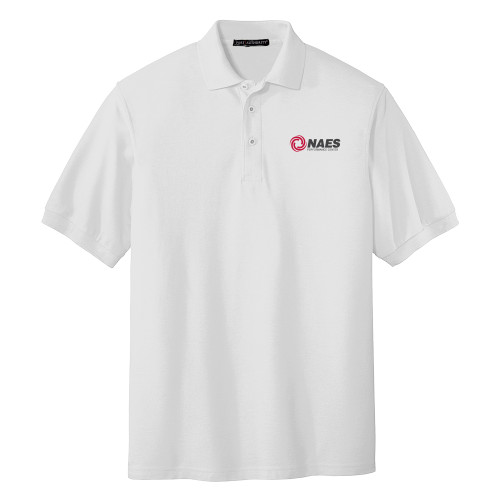 White Silk Touch Polo-NAES Performance Center