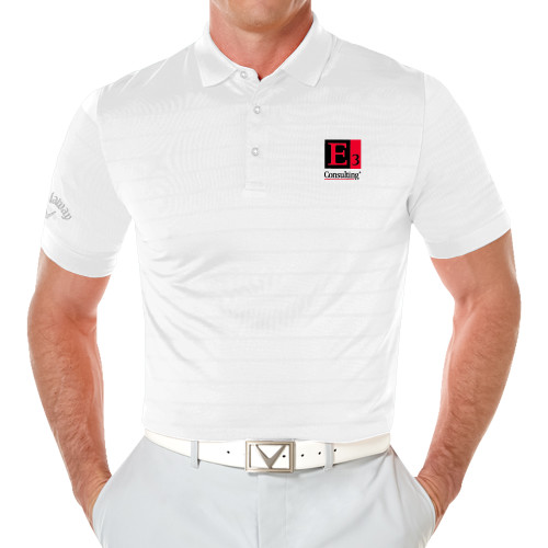 Callaway Opti Vent White Polo-E3 Consulting