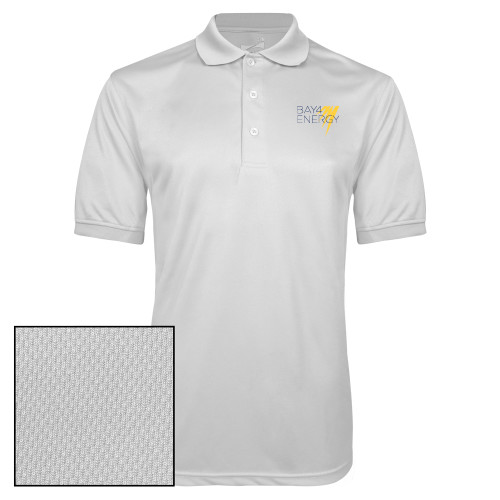 White Dry Mesh Polo-NAES Bay4 Energy