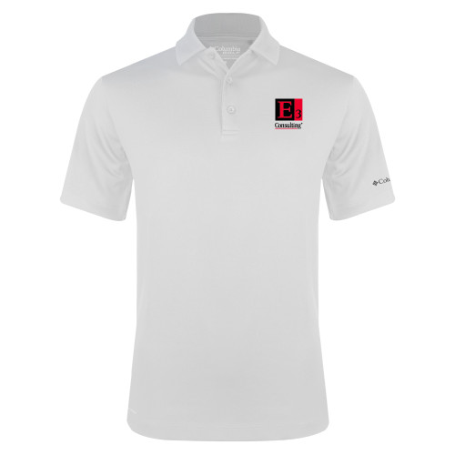 Columbia White Omni Wick Drive Polo-E3 Consulting