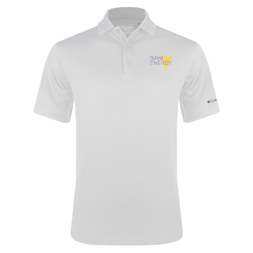 Columbia White Omni Wick Drive Polo-NAES Bay4 Energy