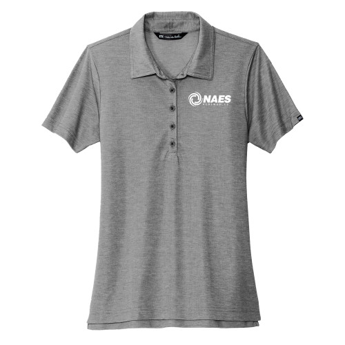 TravisMathew Womens Grey Heather Oceanside Polo-NAES Renewables