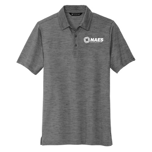 TravisMathew Dark Grey Auckland Slub Polo-NAES Renewables