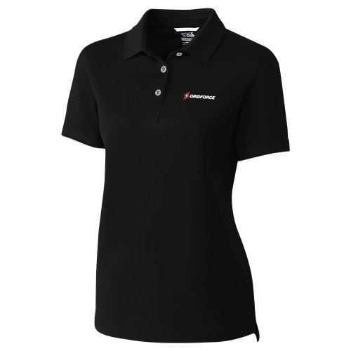 C&B Womens Black Advantage Polo-Gridforce