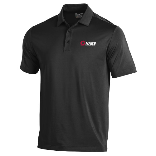 Under Armour Black Performance Polo-NAES Performance Center