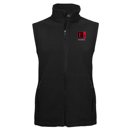 Black Fleece Full Zip Vest-E3 Consulting