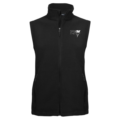 Black Fleece Full Zip Vest-NAES Bay4 Energy