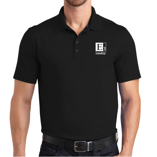 OGIO Black Metro Polo-E3 Consulting