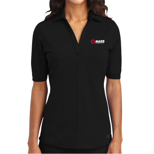 OGIO Womens Black Metro Polo-NAES Performance Center