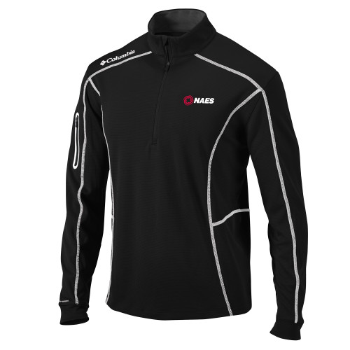 Columbia Black Omni Wick Shotgun 1/4 Zip-NAES