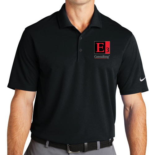 Nike Black Dri Fit Micro Pique 2.0 Polo-E3 Consulting