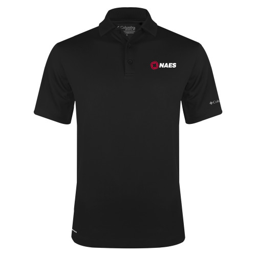 Columbia Black Omni Wick Drive Polo-NAES
