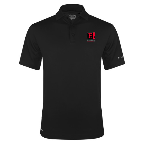 Columbia Black Omni Wick Drive Polo-E3 Consulting