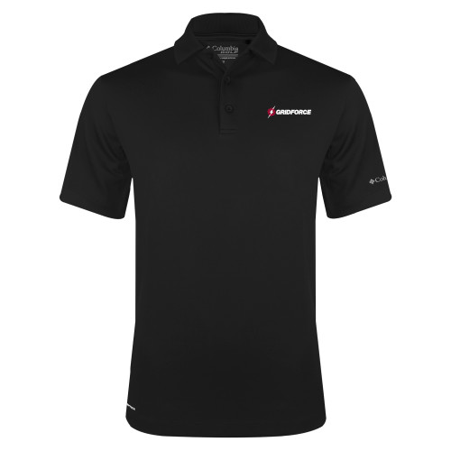 Columbia Black Omni Wick Drive Polo-Gridforce