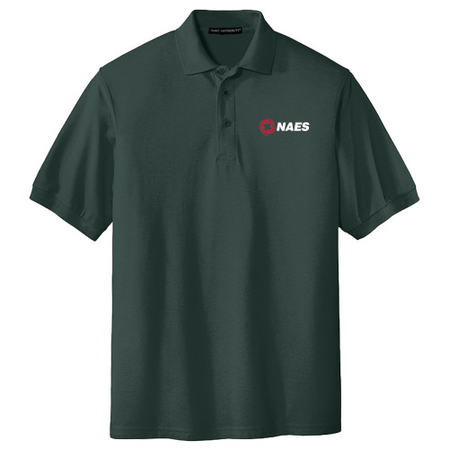 Extended Dark Green Silk Touch Polo-NAES - PLUS