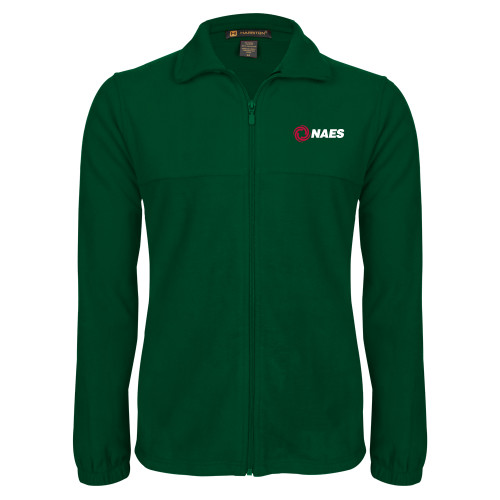 Dark Green Fleece Full Zip Jacket-NAES