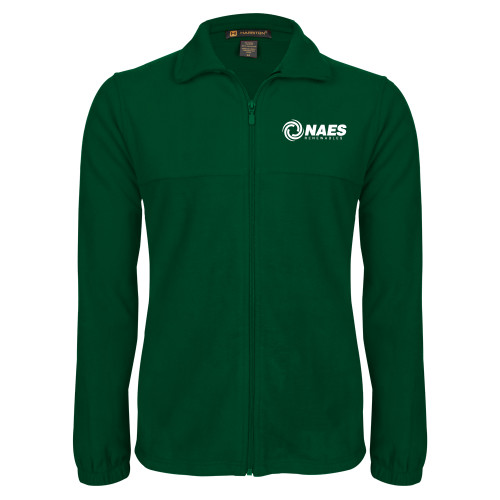 Dark Green Fleece Full Zip Jacket-NAES Renewables