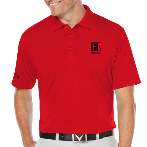 Callaway Red Opti Dri Chev Polo-E3 Consulting