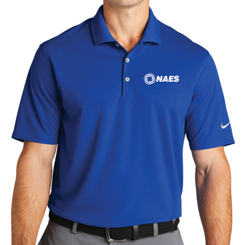 Nike Royal Dri Fit Micro Pique 2.0 Polo-NAES