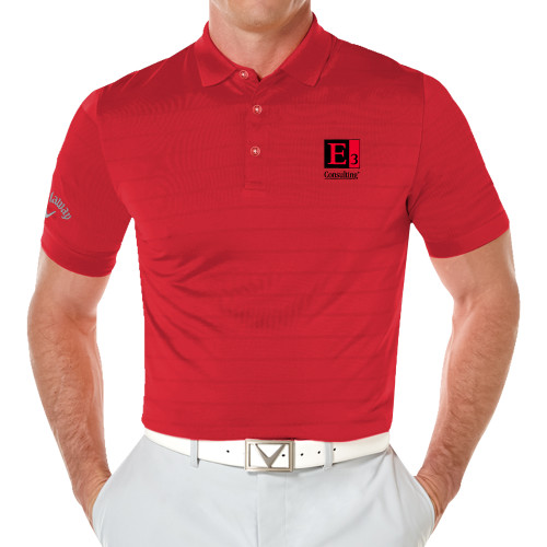 Callaway Red Opti Vent Polo-E3 Consulting