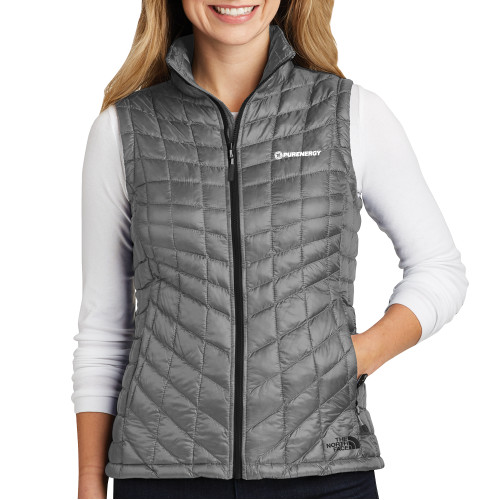 The North Face Womens Thermoball Grey Trekker Vest-PurEnergy
