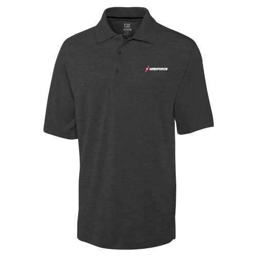 C&B Charcoal Advantage TriBlend Pique Polo-Gridforce
