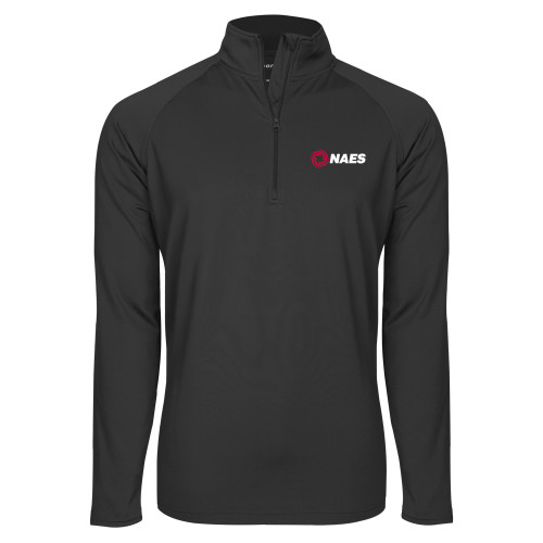 Sport Tek Charcoal Sport Wick Stretch 1/2 Zip Pullover-NAES
