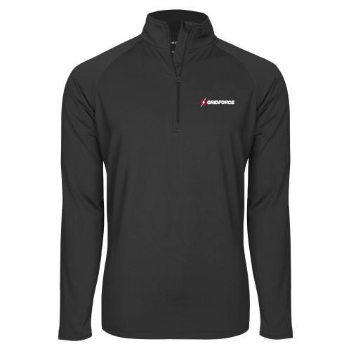 Sport Tek Charcoal Sport Wick Stretch 1/2 Zip Pullover-Gridforce