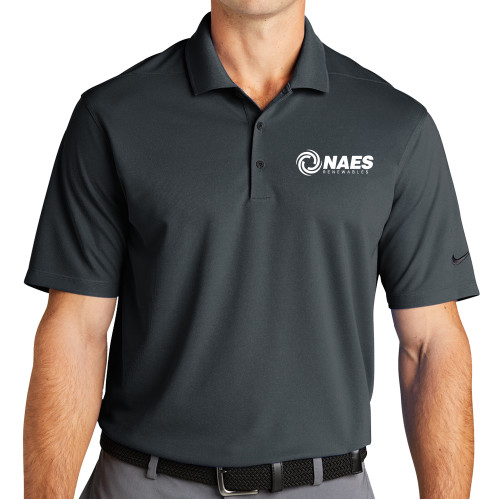 Nike Charcoal Dri Fit Micro Pique 2.0 Polo-NAES Renewables