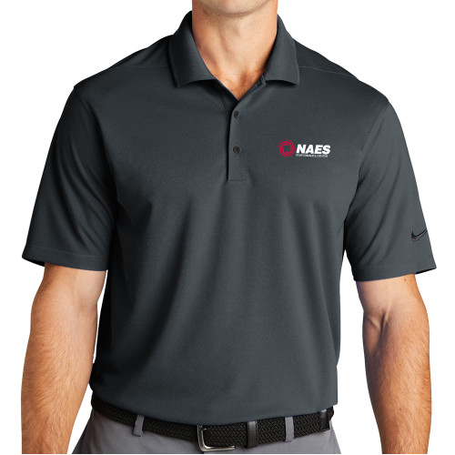 Nike Charcoal Dri Fit Micro Pique 2.0 Polo-NAES Performance Center