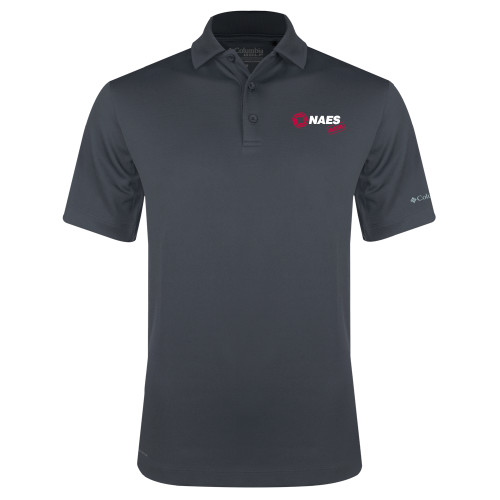 Columbia Charcoal Omni Wick Drive Polo-NAES Safe