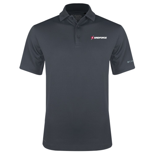 Columbia Charcoal Omni Wick Drive Polo-Gridforce