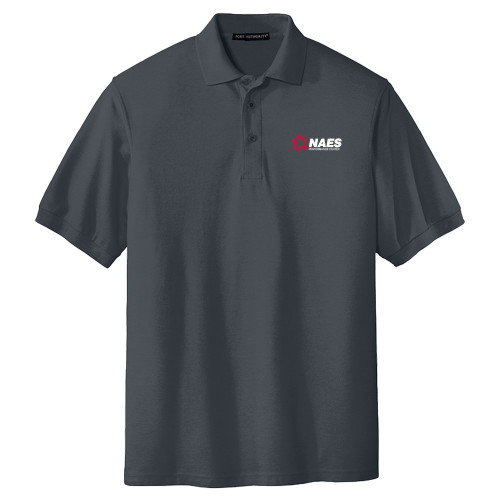 Extended Charcoal Silk Touch Polo-NAES Performance Center