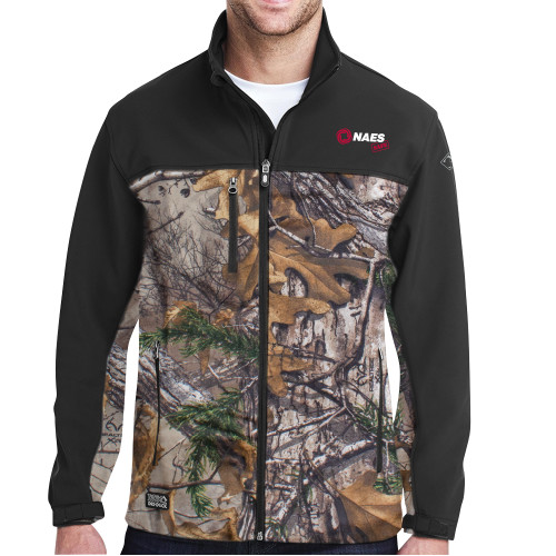 DRI DUCK Motion Realtree Xtra/Charcoal Softshell Jacket-NAES Safe