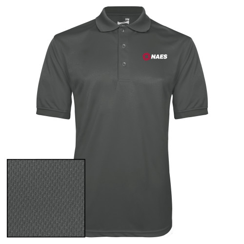 Charcoal Dry Mesh Polo-NAES